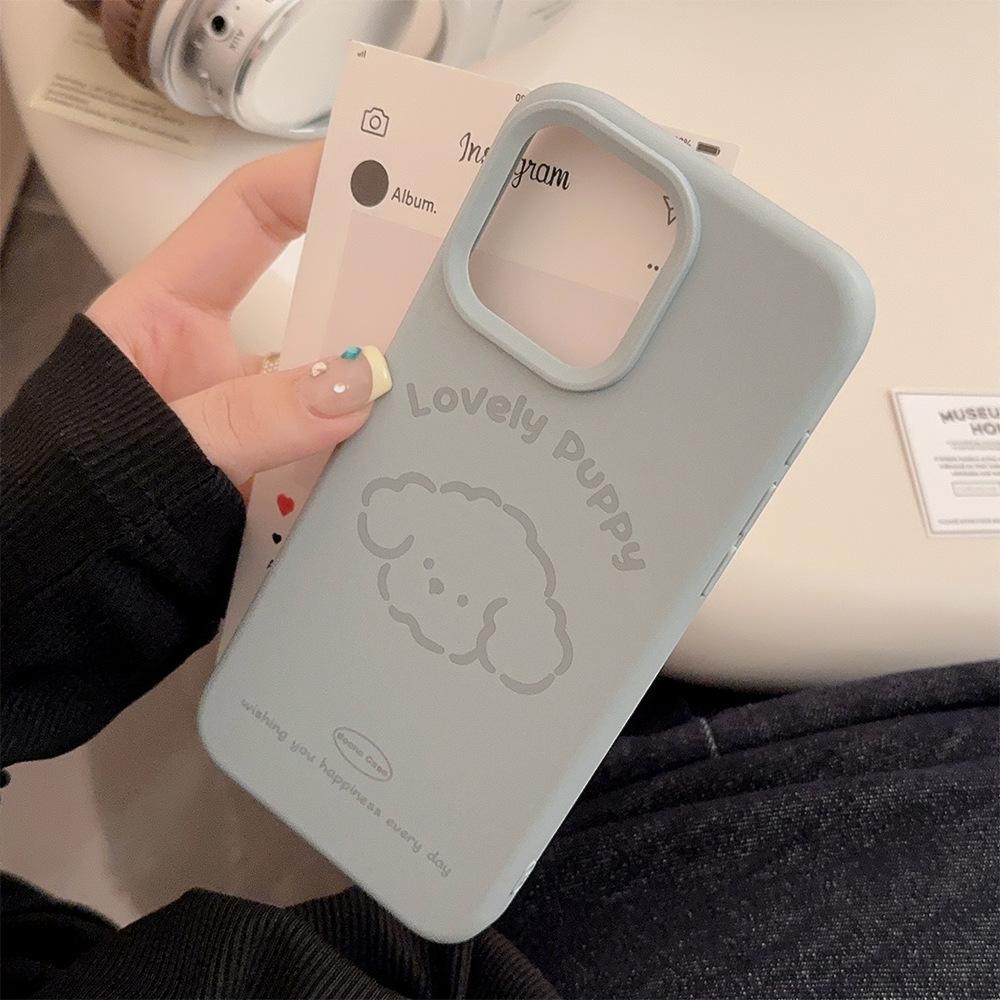 

Simple Cartoon Line Dog 17 Suitable for IPhone 15 Promax IPhone Case 14 Korean 1312 12pro max(6.7)