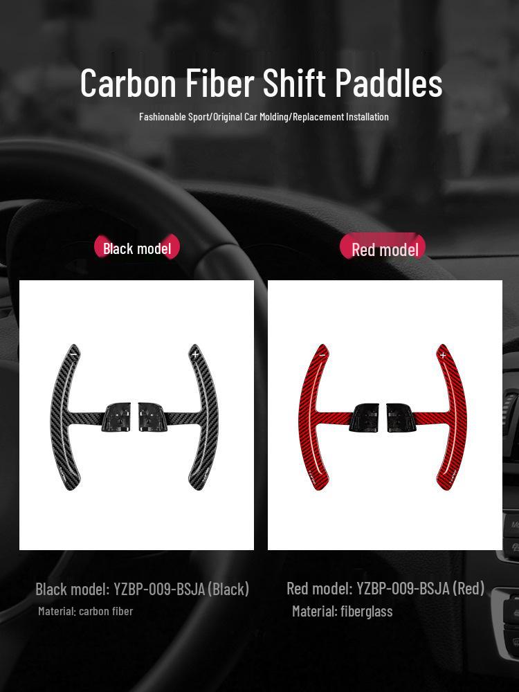 True Carbon Fiber T-Carbon Shift Paddles for Cayenne, Panamera, and Taycan Mac