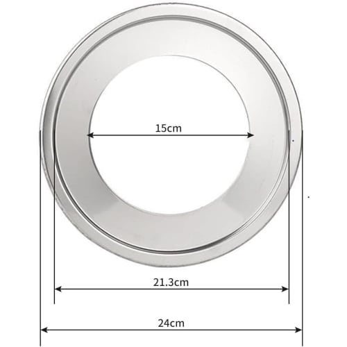 beyourchoi Steaming Plate, Chinese Steamer, Steamer Rack, Durable Stainless Steel, Fits 22-24cm Pots and 15-21cm Steamers (24cm)