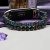 Klassieke Mi Band 6 Armband Dames Vervangende Polsband voor Xiaomi Mi Band 4 5 7 Band Accessoires DIY Horlogeband Stenen Kralen Blauw Feestelijk