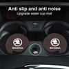 2pc Car Water Cup Coaster Universal Auto Anti Slip Cup RT39 Pad Holder Accessories For Skoda Rapid Octavia A5 RS Kodiaq Fabia A7 2022