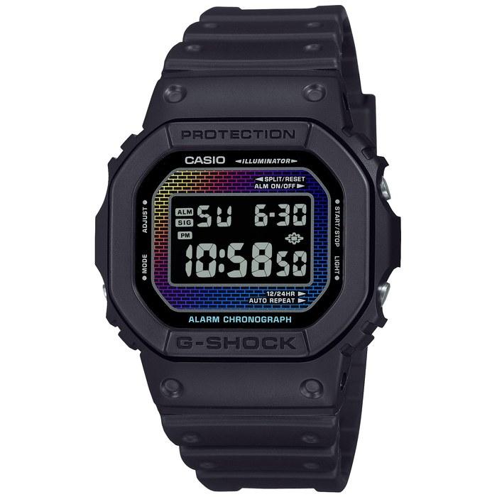 [Casio] G-Shock DW-5600RW-1JF Men s Watch, Black/Rainbow