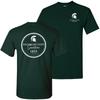 Michigan State Spartans Classic Circle Licensed Unisex T-Shirt - Forest