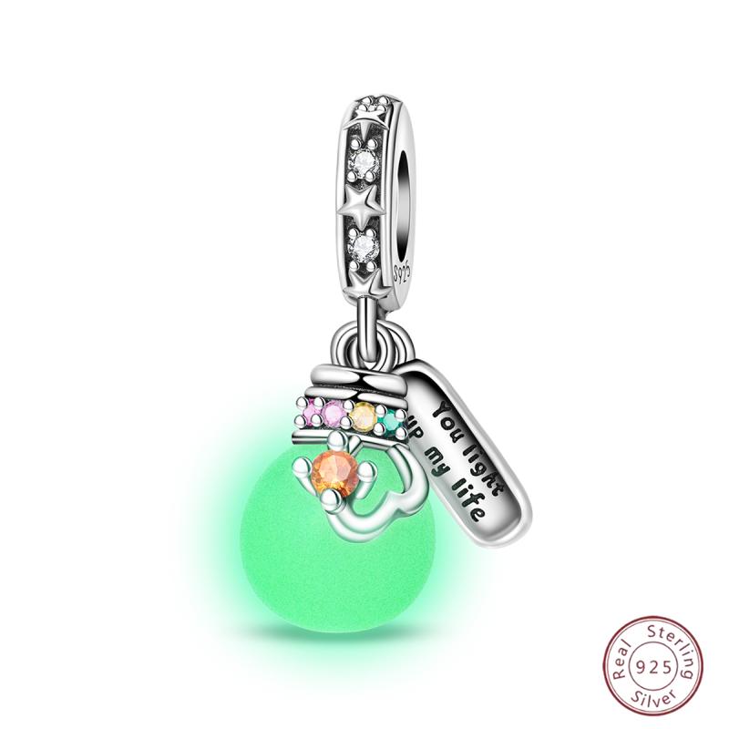 New Copper Charm Bead Mother'S Day Love Heart Family Charm Bead Pendant Fits Bracelet Womens Jewelry Gift