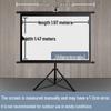 Portable No-Punch Bracket Projector Screen with Floor Stand