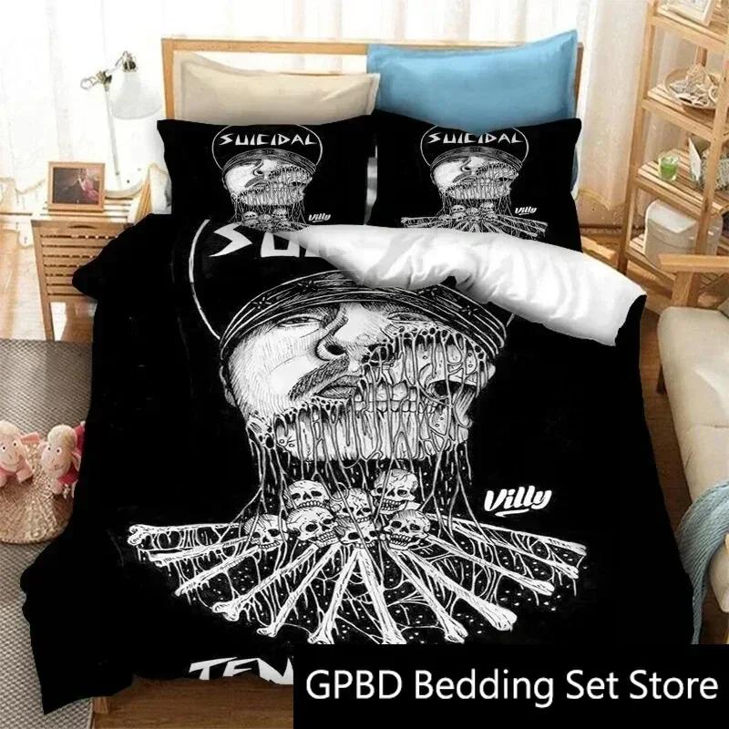 3D Print Suicidal Band Tendencies Bedding Set Double Twin King Duvet Cover Comforter Pillowcase Boys Girls Adults Bedroom