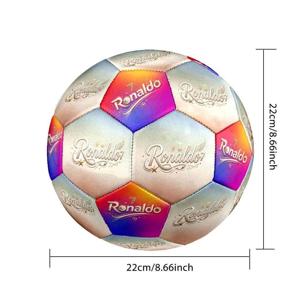 Ronaldo's Soccer Journey Size 5 Soccer Football Machine Sewn Indoor/Outdoor Universal Football Sports Enthusiast Gifts