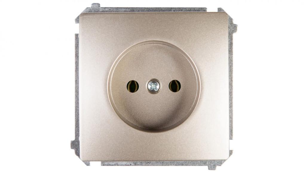 Simon Basic Single Socket B/U 16A Ip20 Satin Bmg1.01/29