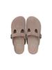 [mardimercredi] Classique T-Strap Suede Mule - Dusty Pink