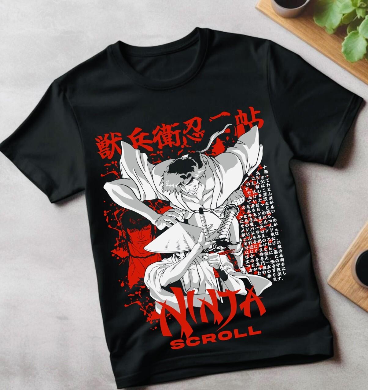 Samurai Champloo T-Shirt Mens Womens Tees Top Horror Anime Walk Mugen Jin Fuu Kasumi Scrol Gift 2XL