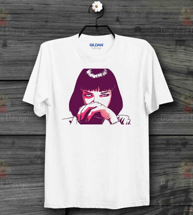 

Pulp Fiction Mia Wallace Quentin Tarantino Drug Vintage Unisex T Shirt B113 XL