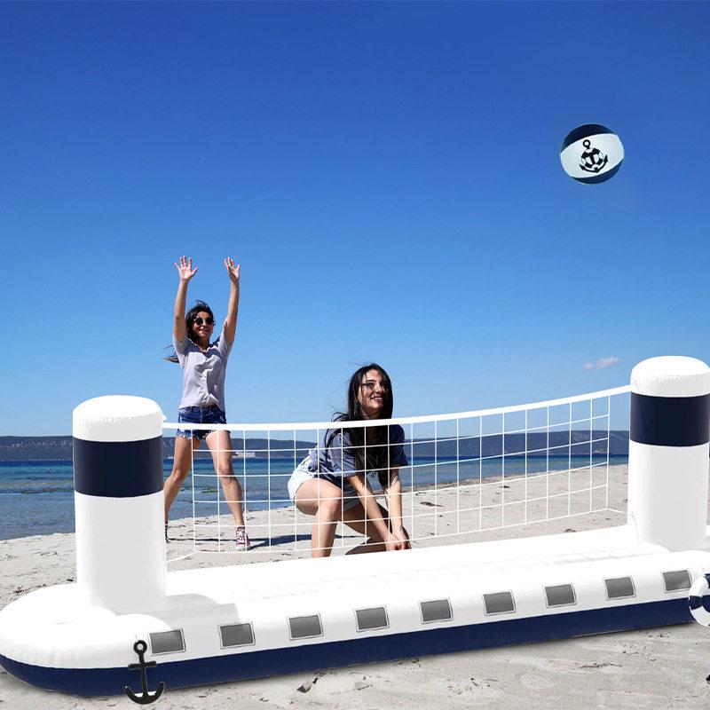 Inflatable Water Castle Volleyball & Basketball Net for Adults