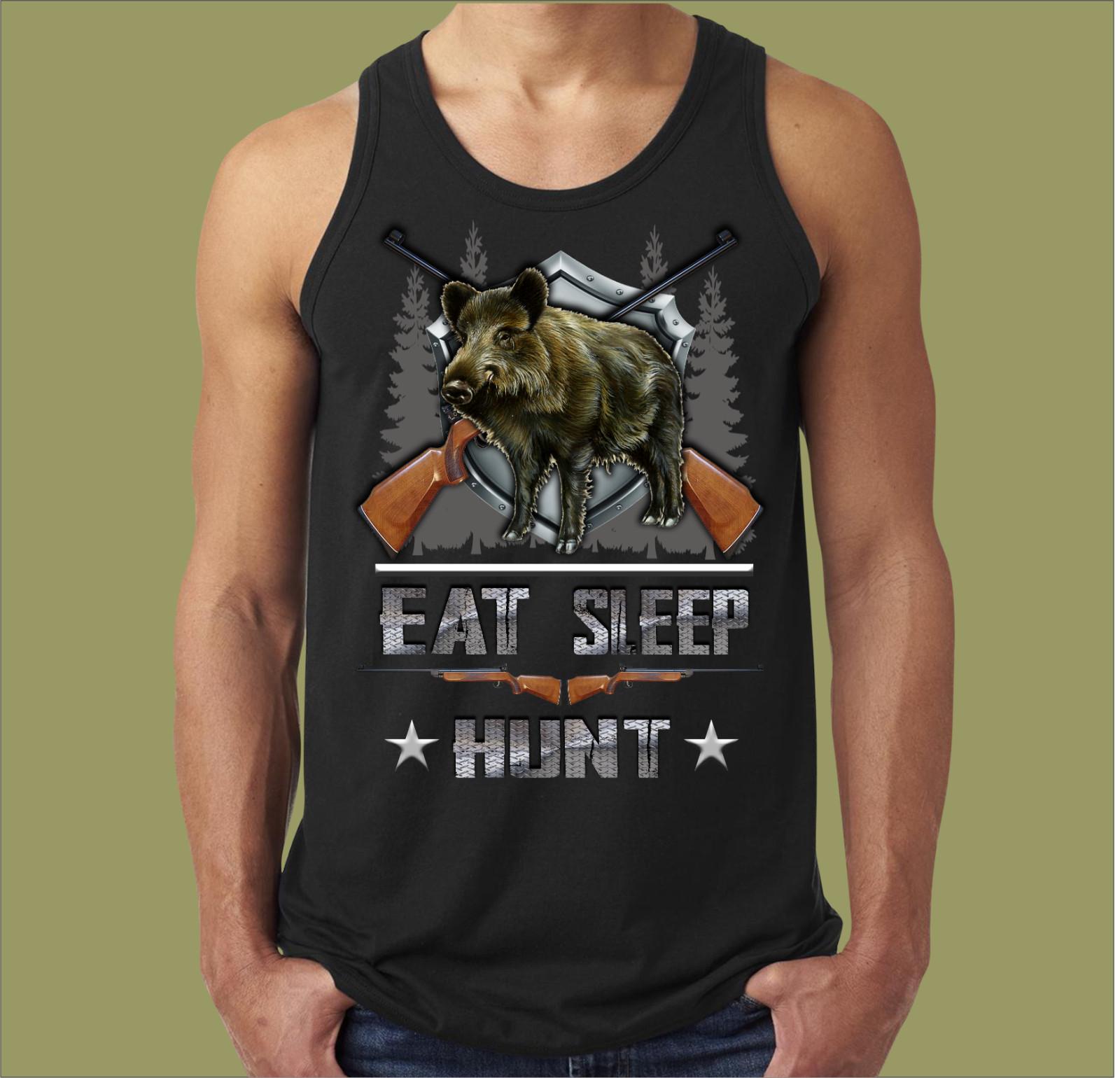 EAT SLEEP HUNT WILD BOARS SINGLET XXXXL