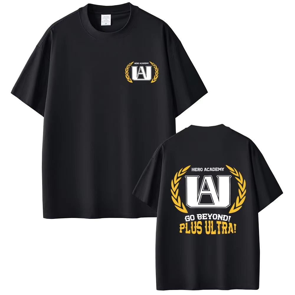 

Anime My Hero Academia Go Beyond Plus Ultra Graphic T Shirts Unisex Women Casual pure Cotton Tshirt Male Unisexga Tshirt Streetwear L