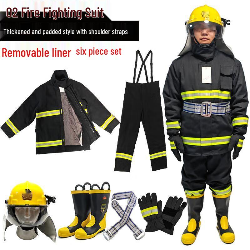 Kuzhe 02 Flame Retardant Firefighter Rescue Suit Medium
