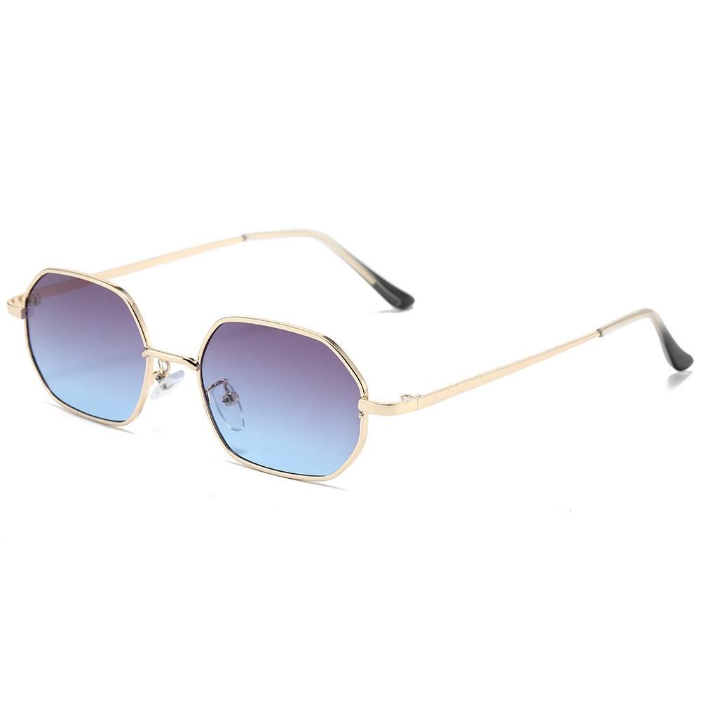 Personalized Polygonal Small Frame Sunglasses Men's And Women's High-end Fashion Sunglasses Sunshade Glasses Accessories
