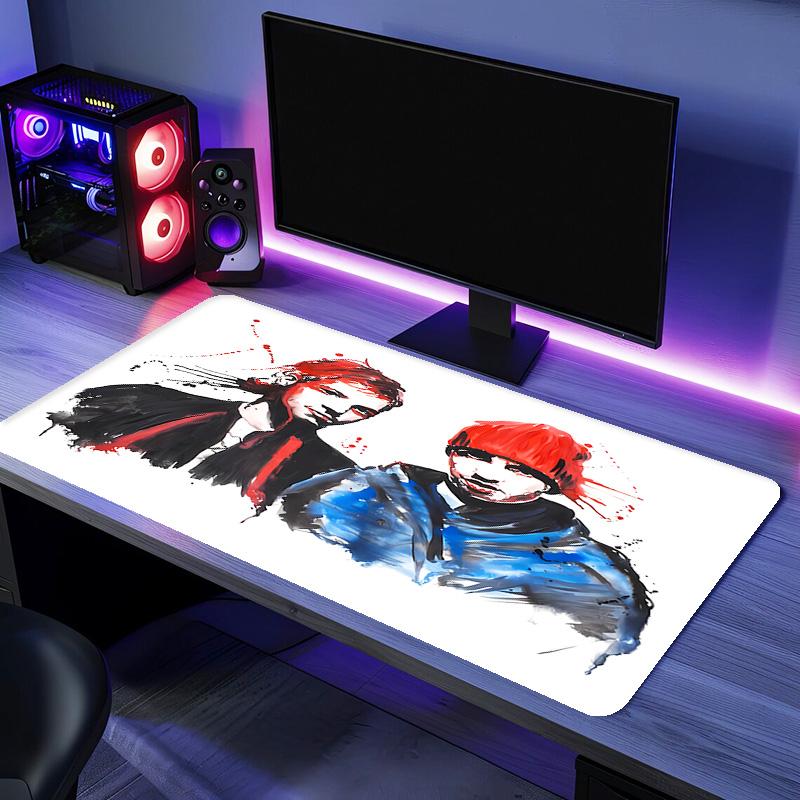 Tyler Joseph and Josh Dun1 Mouse Pad - Non-Slip Rubber Base, Smooth Surface for Work,Gaming,Office,And Home Use, Desk Mouse Pad