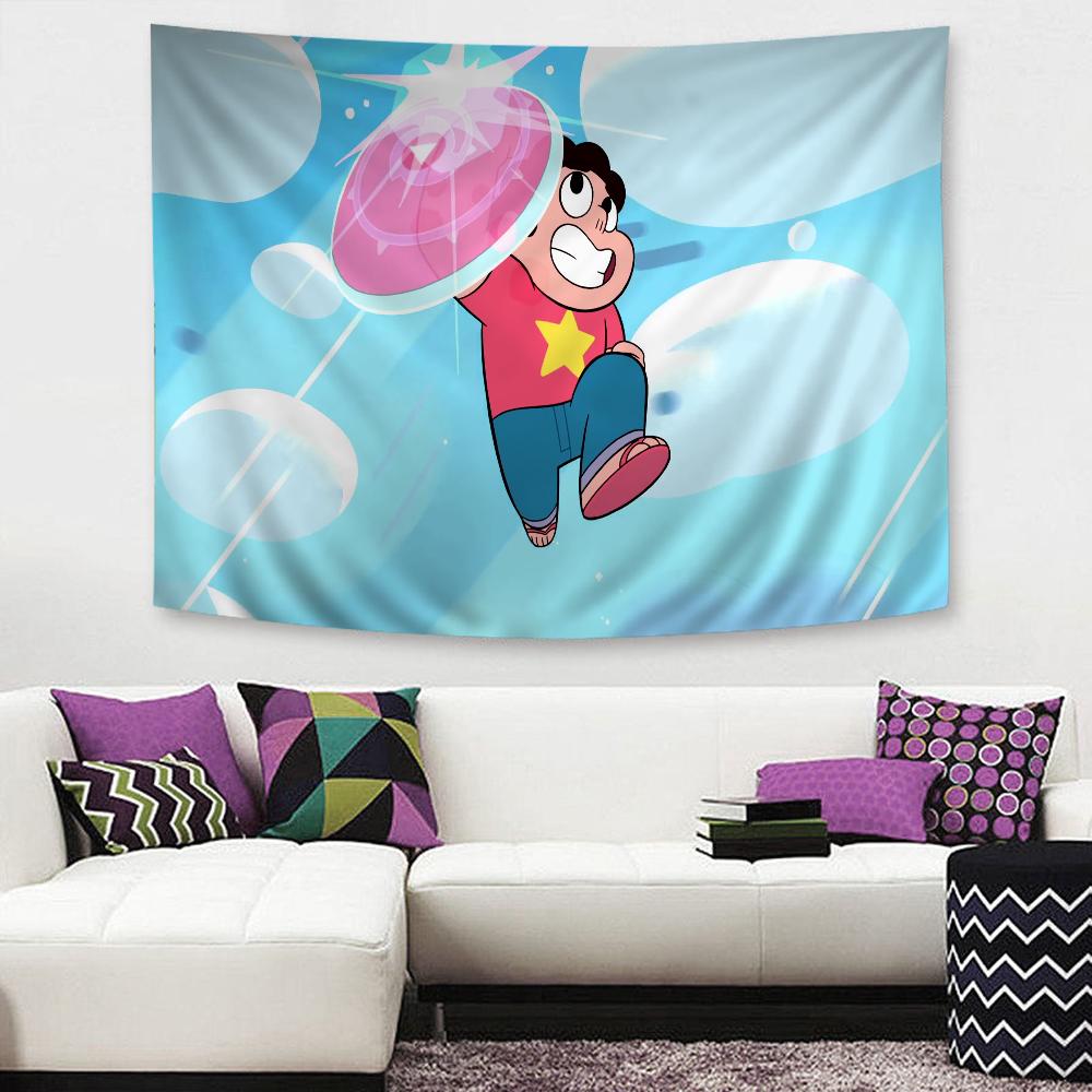 Cartoon Steven Universe Anime Tapestry Hanging Tarot Hippie Wall Rugs Dorm Home Decor