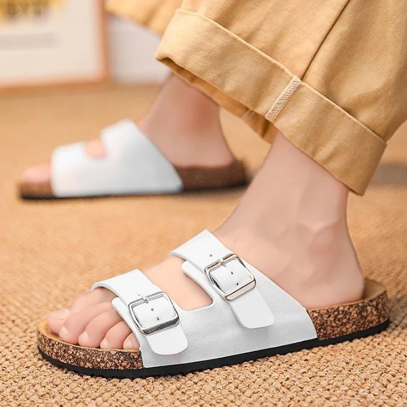 Beach Men's Shoe Flat Adult Mascullino Designer Slides Luxury Summer Sale 2025 Original Clappers Y2k Fun Male Slipper