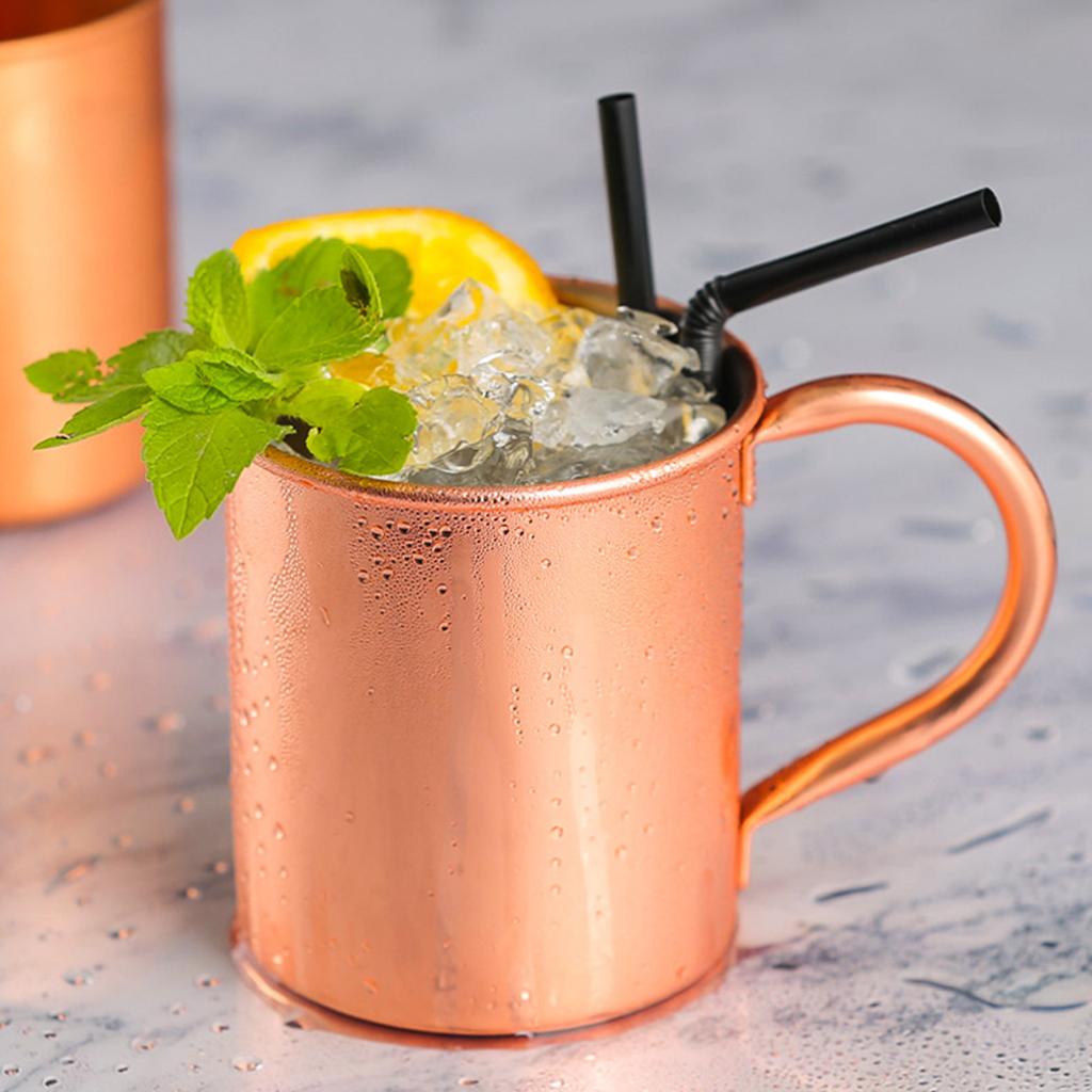Trinkbecher aus Edelstahl Ergonomischer Griff Cocktailbecher 410 ml Fassungsvermögen Zum Servieren von Heiß- und Kaltgetränken