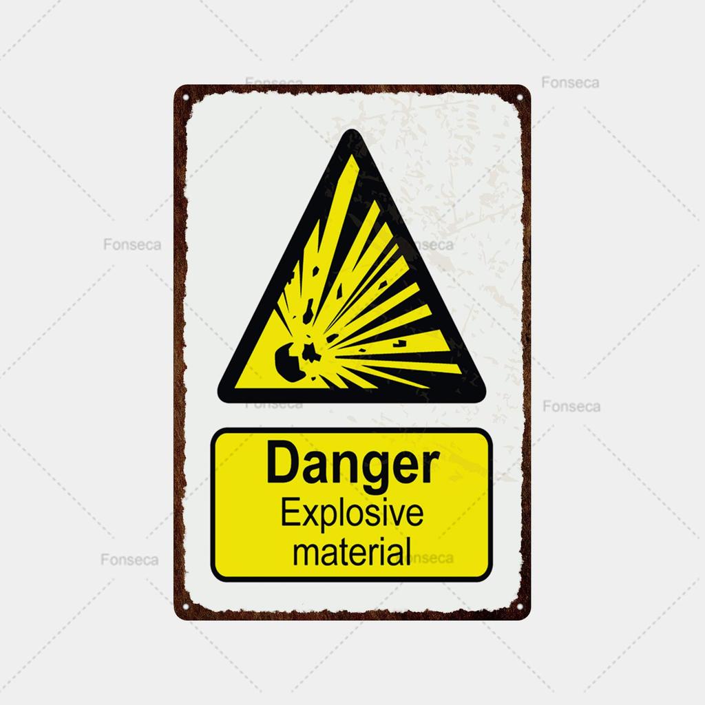 Forbud advarselskilt metallskilt retro blikkskilt plakett metallbar retro veggdekor hjem klubb mannehule metallplakat