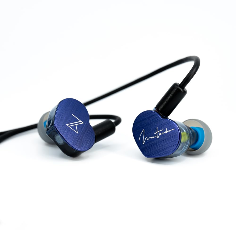 Maestraudio MA910SR Maestro Blue with 10mm Dynamic Passive Tweeter with RST Made in Aluminum Pentaconn ear Compatible for [Earphones Graphene-Coated