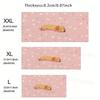 Large gaming mouse pad with cute paw print design,anti slip rubber base,computer desktop accessory suitable for PC gaming office