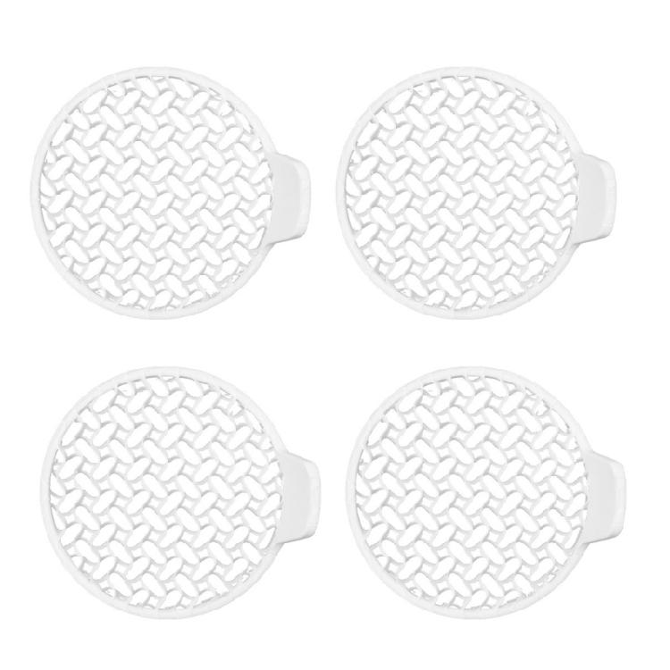 4 Pieces ABS Shower Drain Cover Set Hair Catcher For Sink Tub Modern Bathroom Filter Easy Installation Design