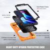 For Samsung Galaxy Tab Active 3 T570 / T575 8.0 Shockproof Colorful Silicone + PC Protective Case with Holder & Shoulder Strap & Hand Strap