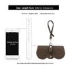 Versatile Genuine Leather Sunglasses Case - Portable & Protective