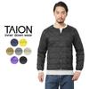 Crew Neck Button Inner Down Size XL TAION-104 Men's Jacket, Beige,