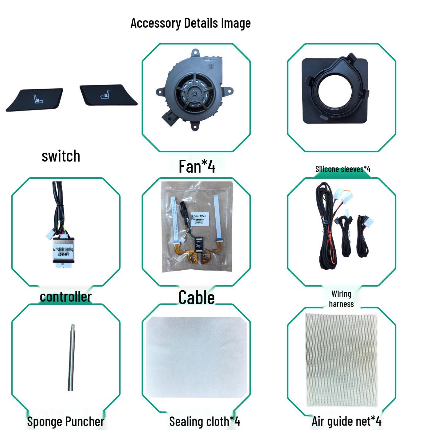 

BMW 5 Series F18 Seat Ventilation Upgrade, Car Seat Accessories