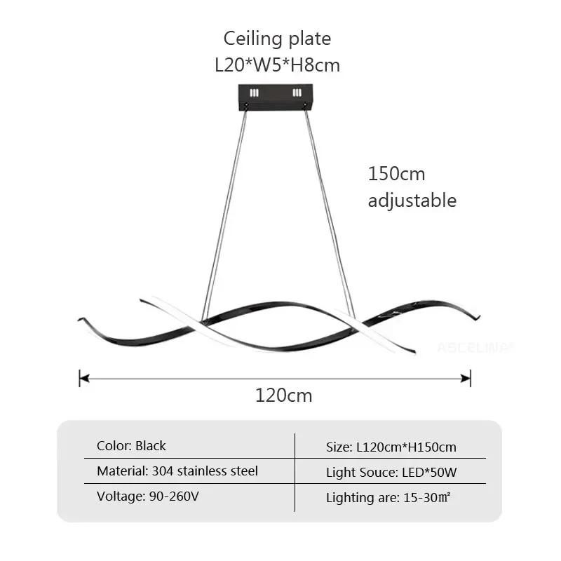 Modern LED Pendant Lights for Living Dining Room Suspension Luminaire Restaurant Ceiling Chandelier Indoor Lighting Fixture