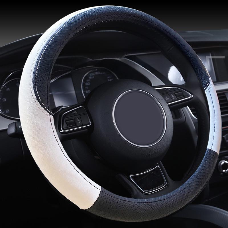 X686 Eco-Friendly Odorless Embossed Leather Steering Wheel Cover