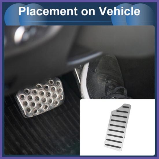 Footrest Pedal Pads Foot Rest Dead Pedal Pad Cover for Honda Civic 16-24