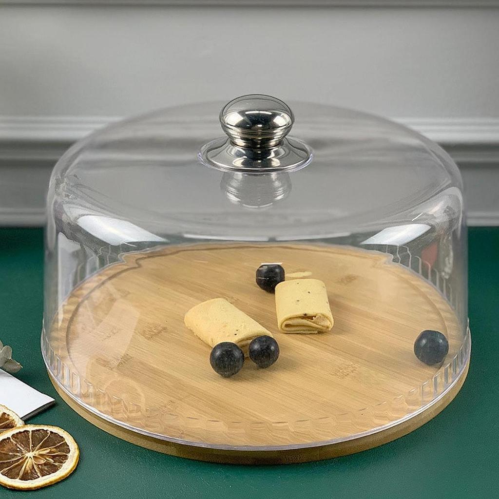 Food Dome Cover with Handle Gifts Cake Dome for Events Dining Table Catering Round Cake Cover with Handle Keep Your Food Fresh