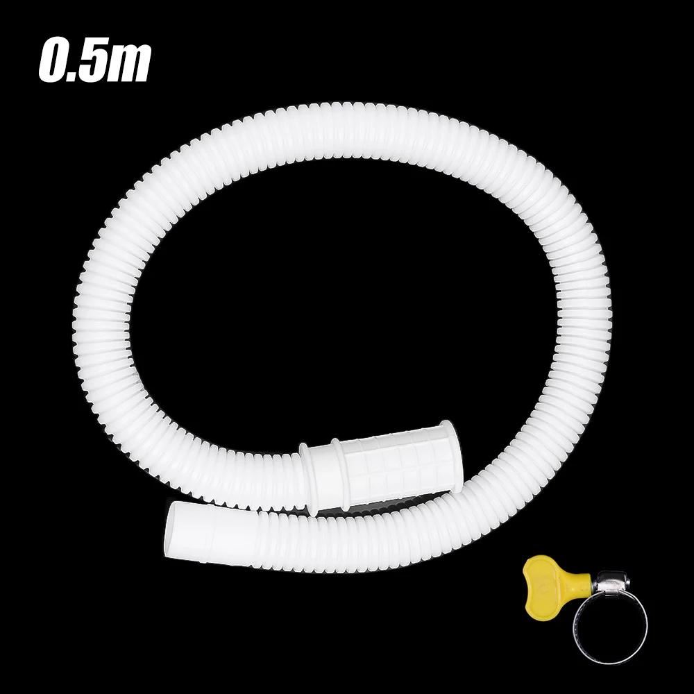 

White PP Plumbing Hose for Washing Machine Draining Pipe Air Conditioner Faucet 300cm Extension Semi-Automatic Plumbing Hoses