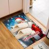 1PC Custom Name Santa Claus And Wolf Theme Floor Mat Ideal for Living Room, Game Rooms, Office, Bedroom,Floor Mat Playful Design122