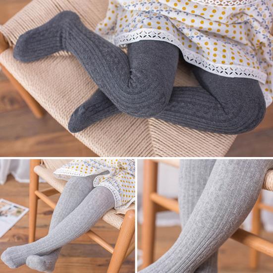 Lot De 4 Collants Bébé Filles En Coton - Motifs Animaux, Taille 60-115 Cm (3 Mois-5 Ans) - Jacquard Maille, Confortables