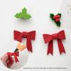 Small Christmas Decorations Mini Pendant DIY Bow Decoration Vintage Handmade Christmas Tree Decoration Christmas Season