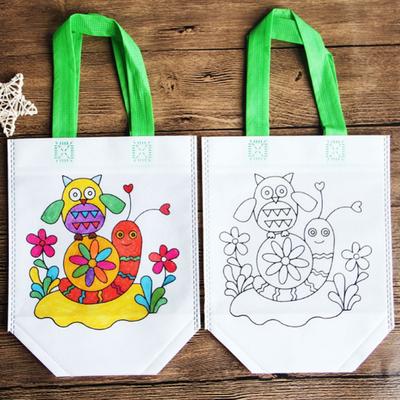 Antistress Puzzles Educational DIY Environmental Protection Graffiti Bag Kindergarten Hand Painting