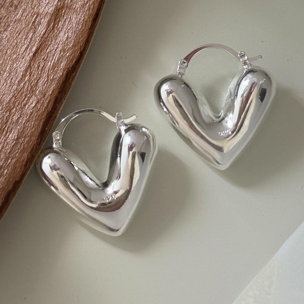 Xiaomi 925 Sterling Silver Vintage Earrings For Women Trendy Simple Geometric Big Earring Jewelry Prevent Allergy Party Accessories