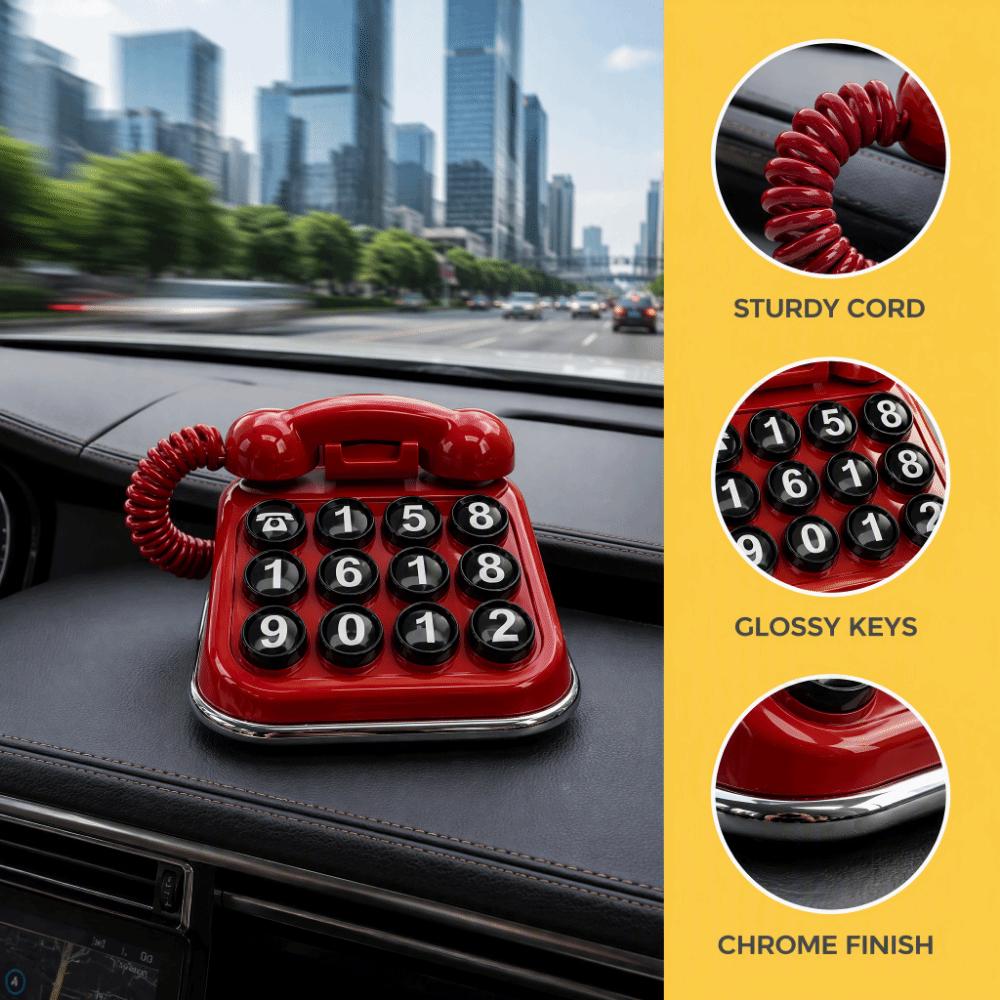 Telephone Shaped Temporary Parking Sign Mini Telephone Parking Plate  Auto Interior