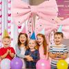 Bow 50x38cm Giant Bow Wall Backdrop Drift strip 3 meters Pink Iridescent Bow Wall Decor Wine Red B Giant Size