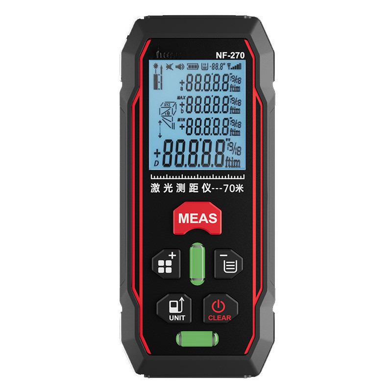 NF-270 Portable Infrared Measurement Handheld Red Light Laser Rangefinder Electronic Ruler HD large screen Measuring Tool