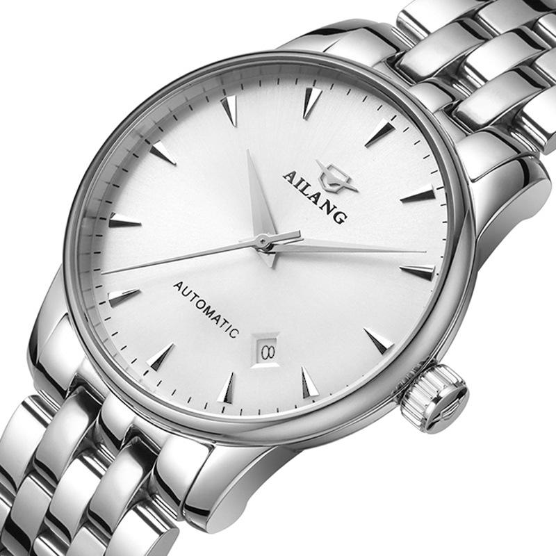 

AILANG Watch Мужские автоматические механические часы для отдыха Деловые мужские часы Водонепроницаемые золотые часы