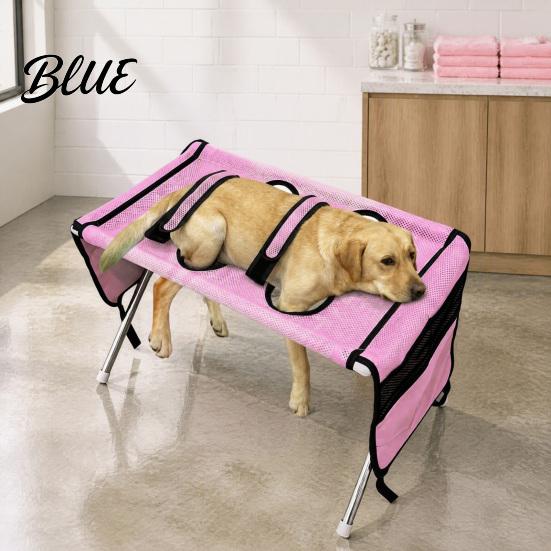 Portable Pet Washing Platform Grooming Hammock with Stand Dog Bathing Hammock Foldable Bath Holder for Cat Trimming Assistant Small & Medium