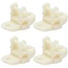 15pcs Greenhouses Pulley Plastic White Durable Ventilator Pulley Wheel for Agriculture Livestock Farms Greenhouses