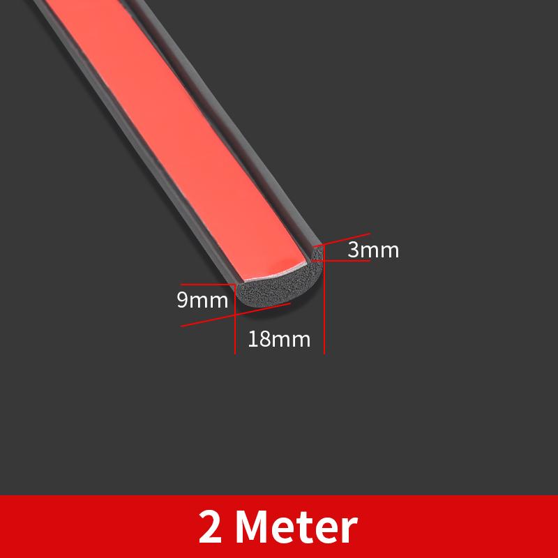 

Универсальный расширитель крыла автомобиля, защита для бровей, защита для губ, накладка на арку, расширители арок, декоративные, устойчивые к царапинам, черные 2 meters 18mm