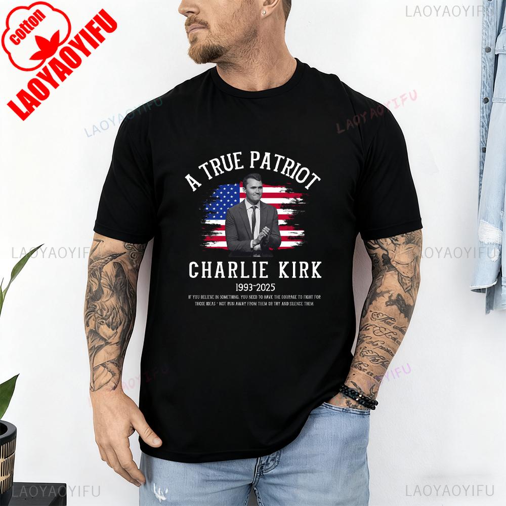 Justice for Charlie Kirk Shirt Rest in Peace Charlie Kirk 19932025 Graphic T Shirts Thank You for Your Memories Woman Man Tops